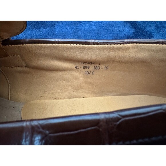JM Weston 180 Loafer in Brown Alligator - 10.5CEU/11US - Picture 5 of 8